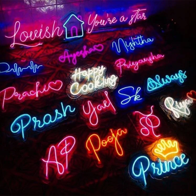 Shipping High Quality Custom Waterproof Luminous Acrylic Led Rgb Colorful Letters Advertising Neon