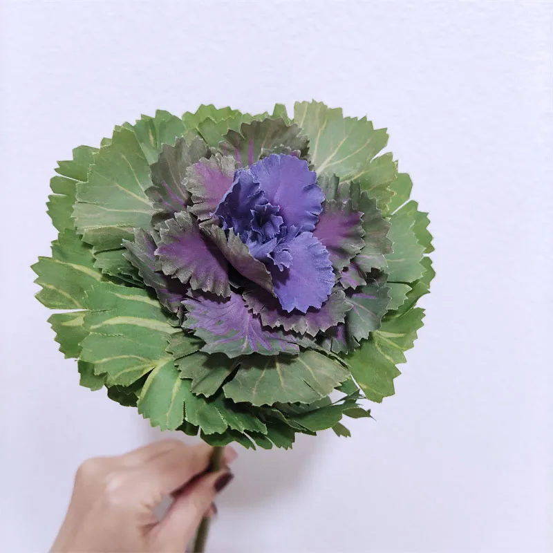 New Design artificial flower Artificial silk flower cabbage decorative flower for wedding