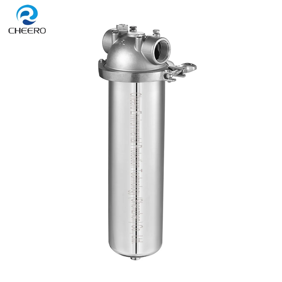 Фильтр для воды, бытовой и промышленный фильтр высокого давления с корпусом из нержавеющей стали 304 и 316, 10 и 20 дюймов