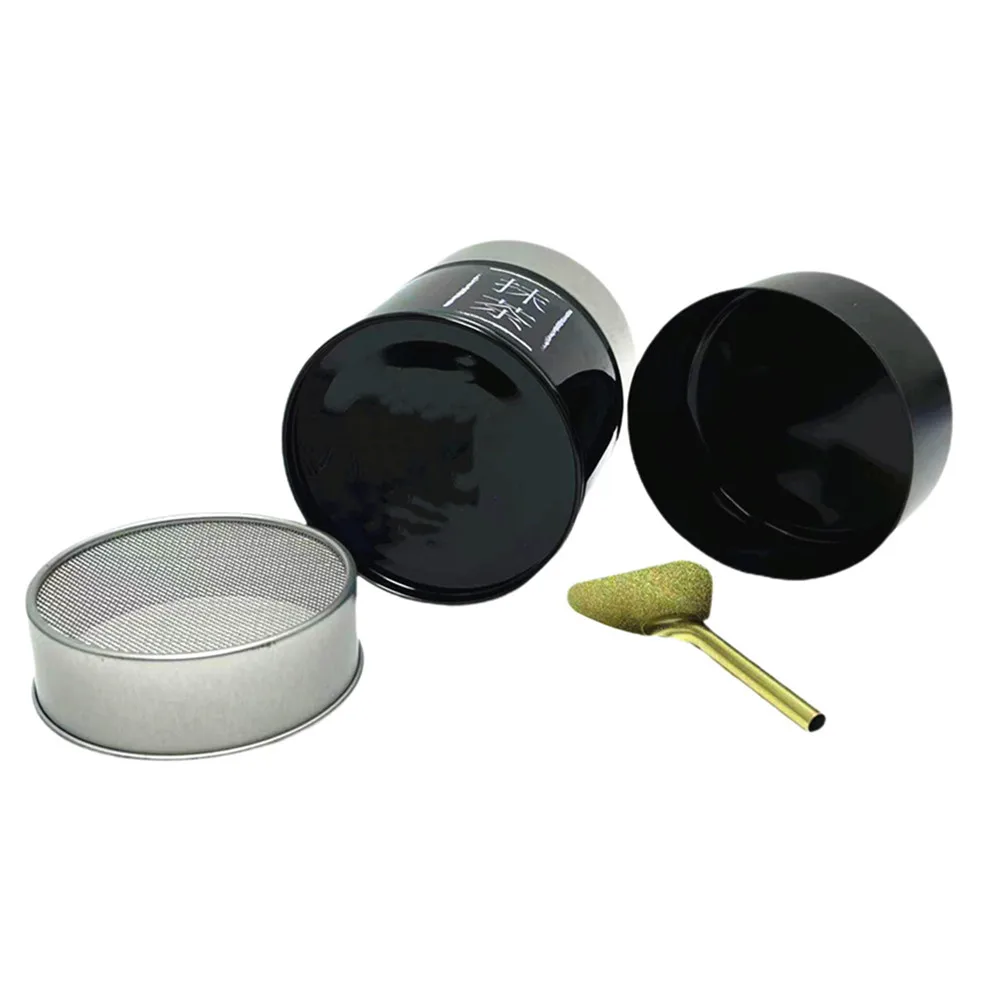Minimalist Metal Storage Round Box Matcha Powder Tin Can For Loose Leaf Tea