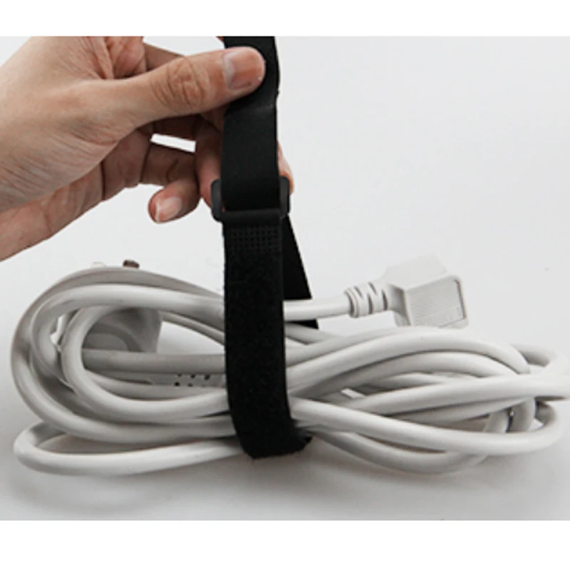 2022 Hot Selling Facebook Factory Suppliers Black Hook And Loop Non-Slip Elastic Arm Band Cable Tie With Metal Buckle