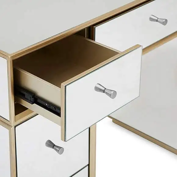 Modern Dressing Makeup Vanity Table Set with Mirror Bedroom Furniture Wood Panel Hollywood Mirror Dresser for Bedroom 50-60 Days