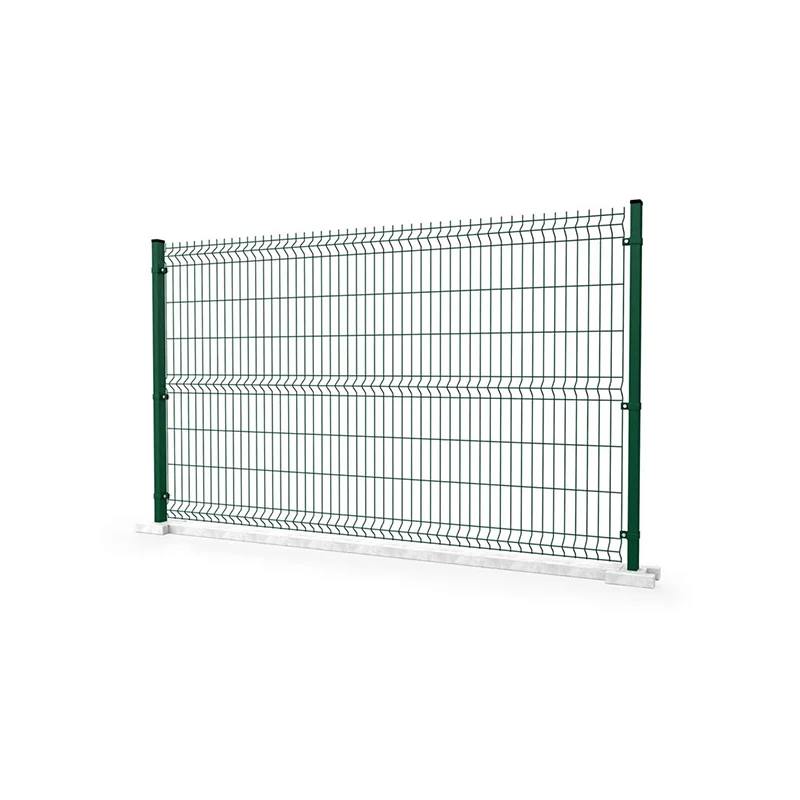 Outdoor 3D Curved Welded Wire Mesh Security Fence Panel Metal Garden & Farm Fencing with Post Caps for Driveway Gates