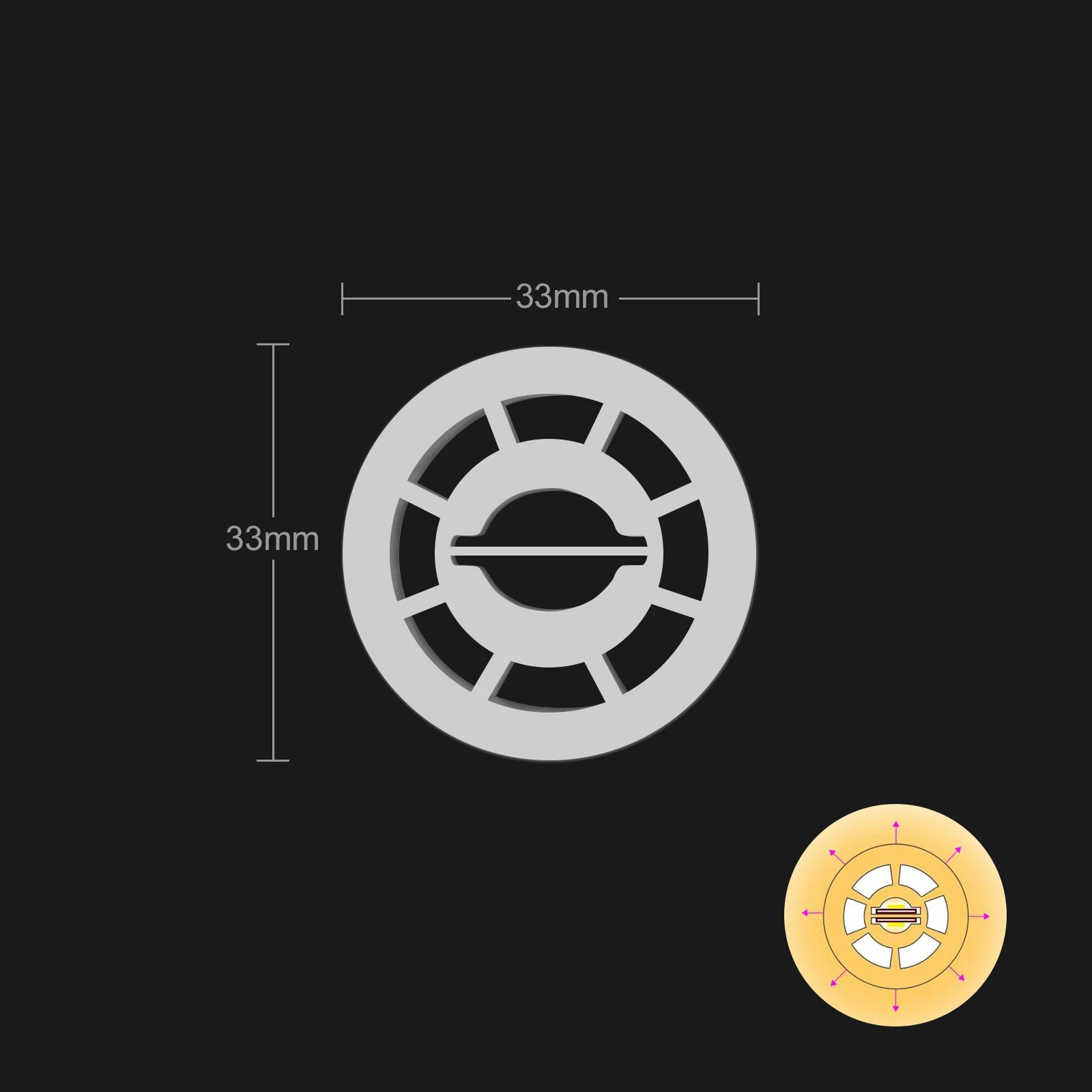 33mm led neon flex rgb 360 degree diameter of light round 12V 24V IP67 rgb Neon Tube Flexible Strip Light