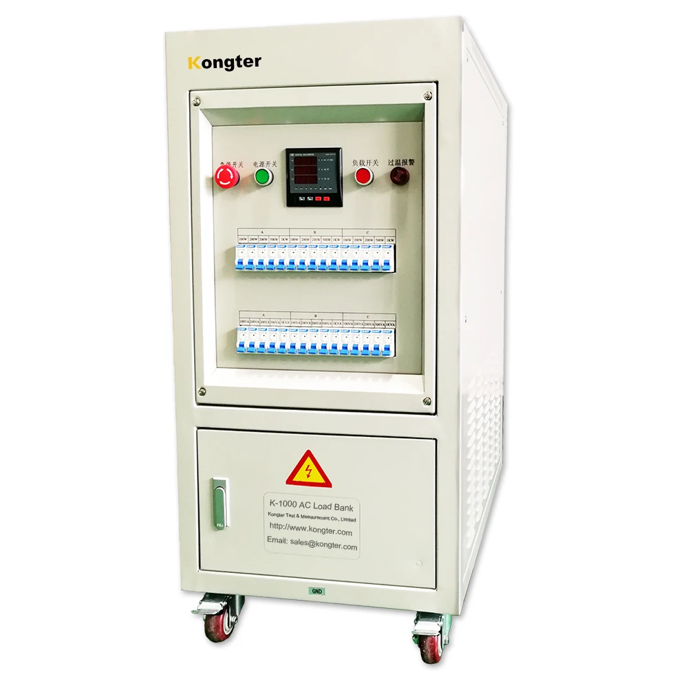 
Kongter K 1000 series customized AC load bank for full load test of generator set, UPS and other AC power systems. 