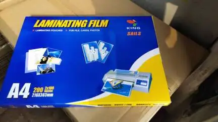 factory direct sales thermal laminating pouches film roll sheet A3 A4 5mil plastic film for report photo document protection