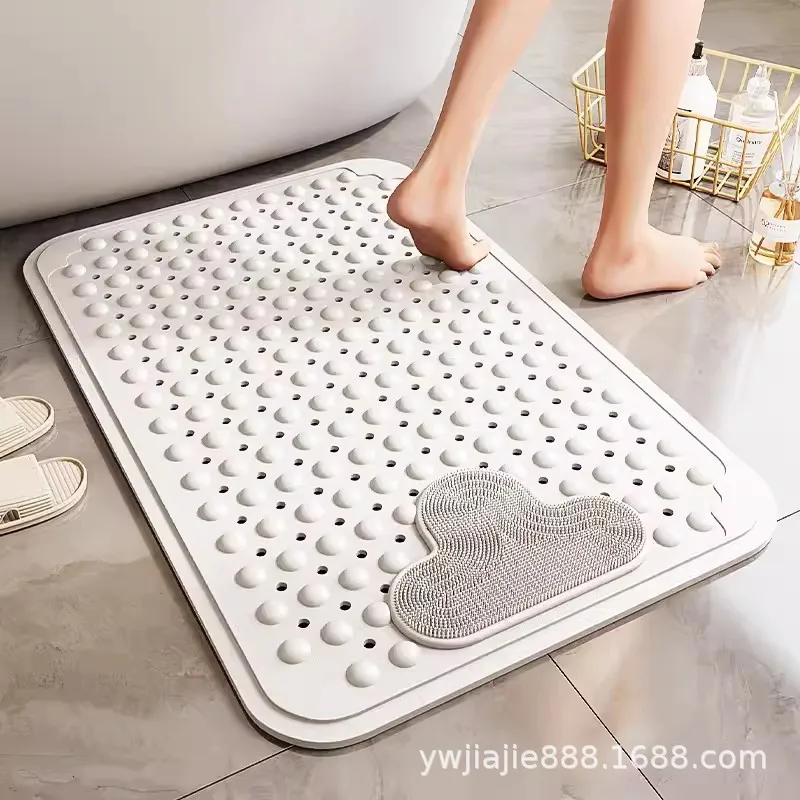 New TPE hotel bathtub bathroom non-slip mat household shower room bath waterproof massage foot mat suction cup floor mat