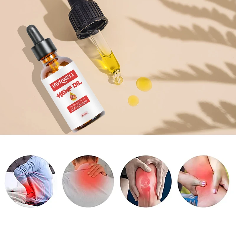 Best-selling Own factory planting base Plant extracts relieve pain aid sleep relieve anxiety organic hemp oil drops