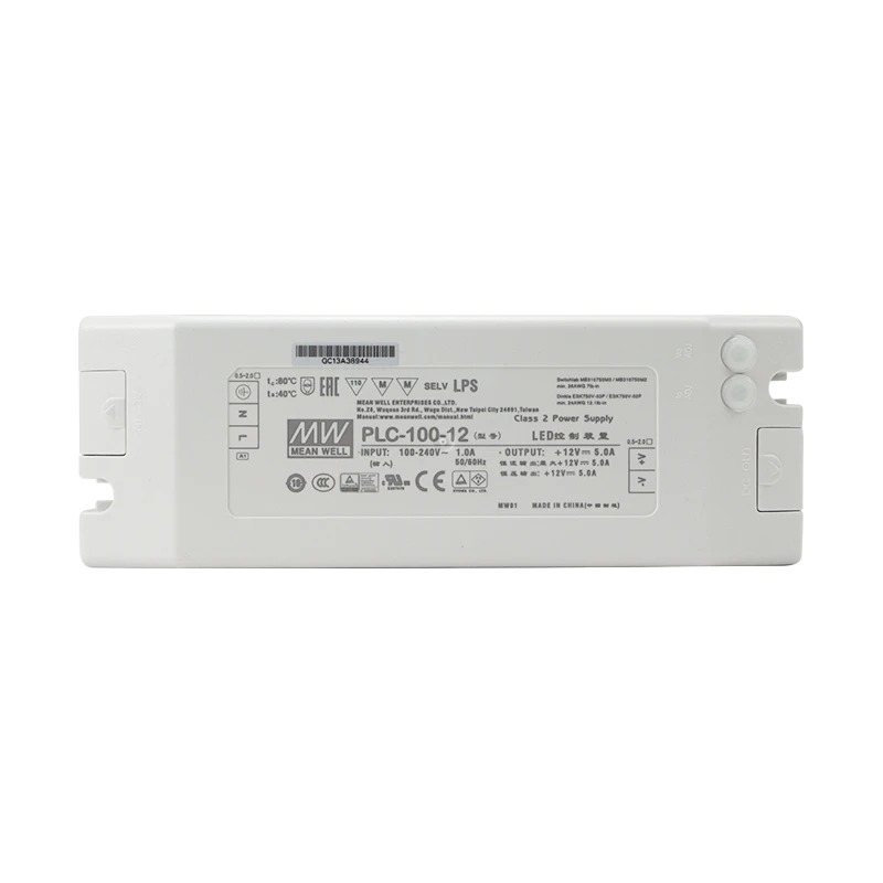 Meanwell PLC-100-20 100W 12V 15V 20V 24V 27V 36V 48V постоянному текущему режиму Винтовые клеммы стиль светодиодный драйвер