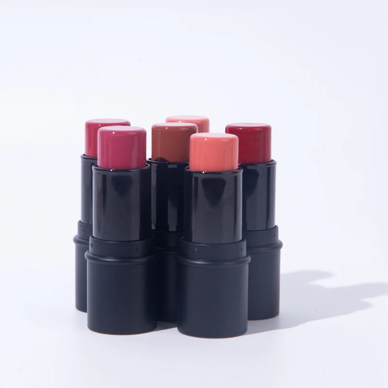 LOW MOQ Factory Face Makeup Blusher Multi Colors Deep Skin Long-lasting Moisture Vegan Blush Stick