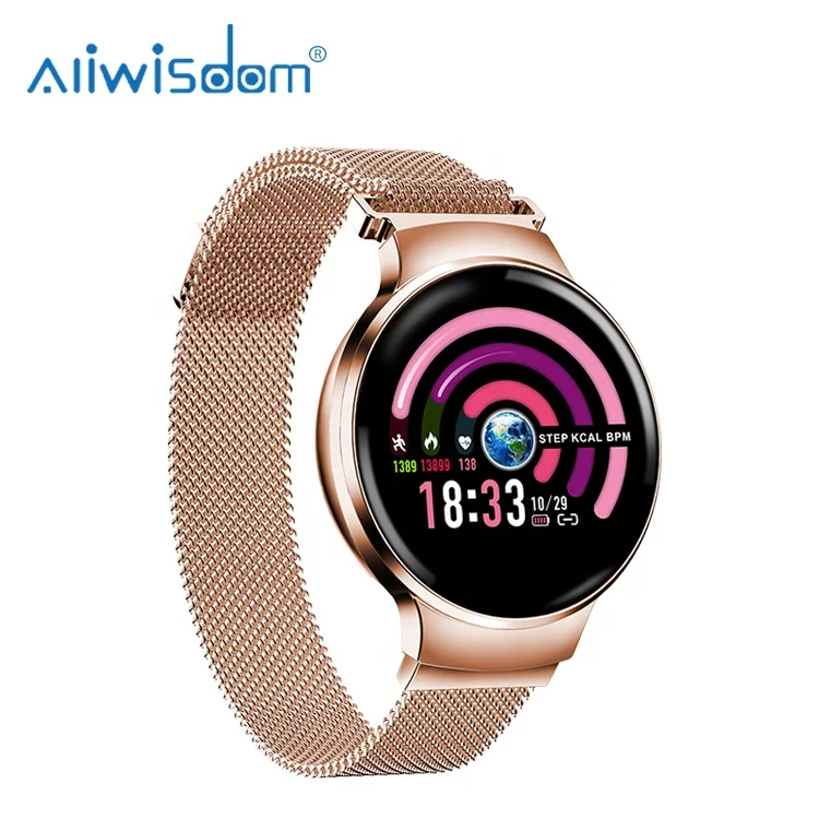 
H5 Fashion Women Smart Watch Waterproof Screen Touch Watch Relogio Inteligente Heart Rate Monitor Ladies Fitness Smart Bracelet 