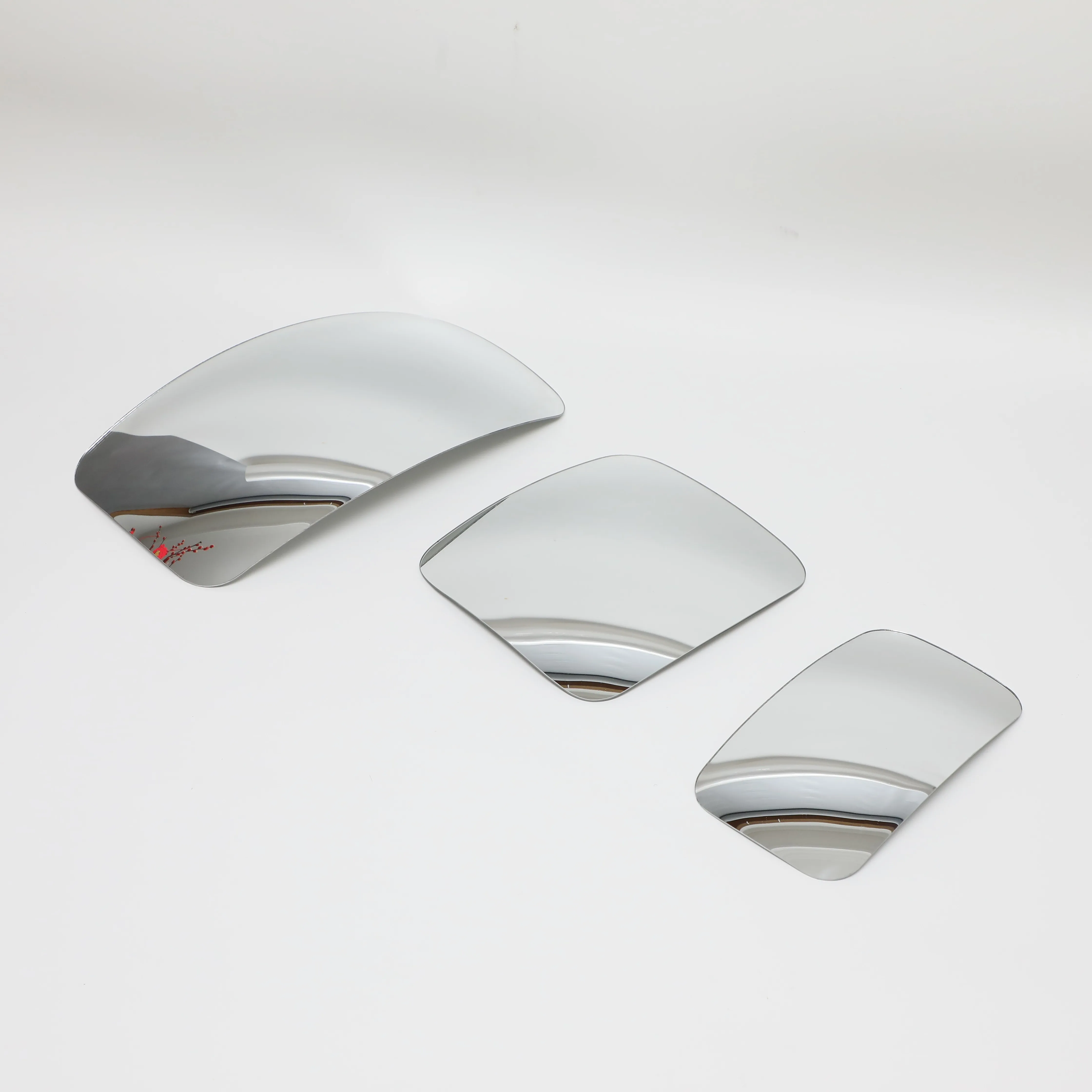 Professionally produced square convex concave mirror aluminum chrome convex car side mirror