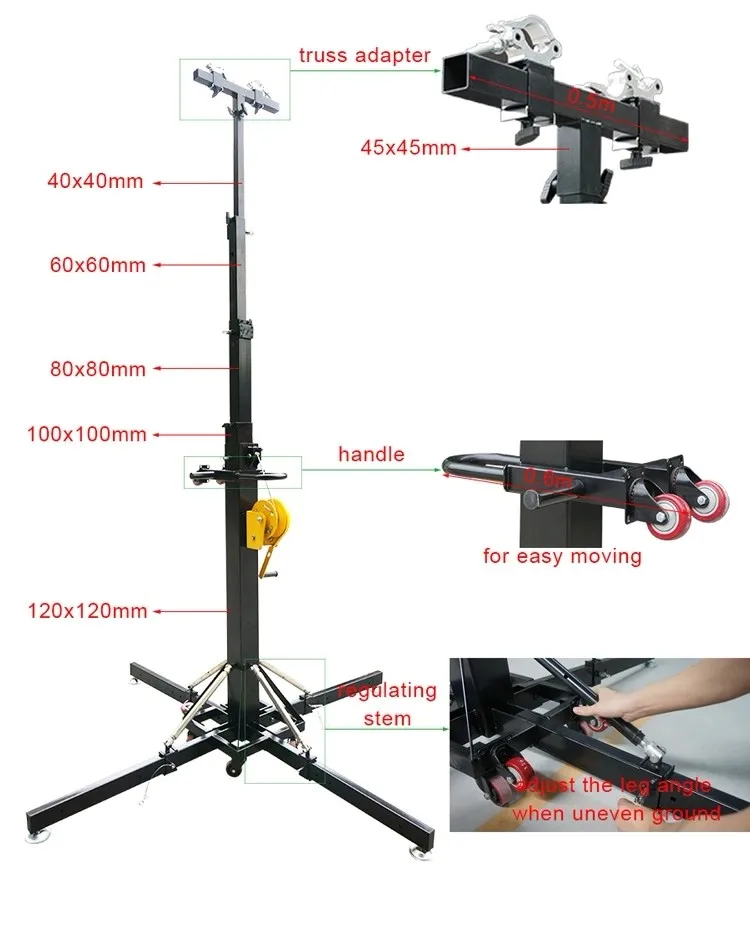 DJ Lighting Line Array Stand Speaker Truss Stand