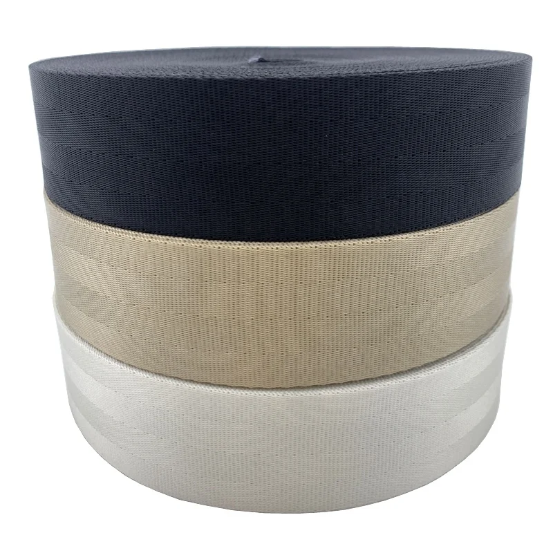 High Strength 38mm Wide Four Panels 100% Nylon Safety Belt Webbing