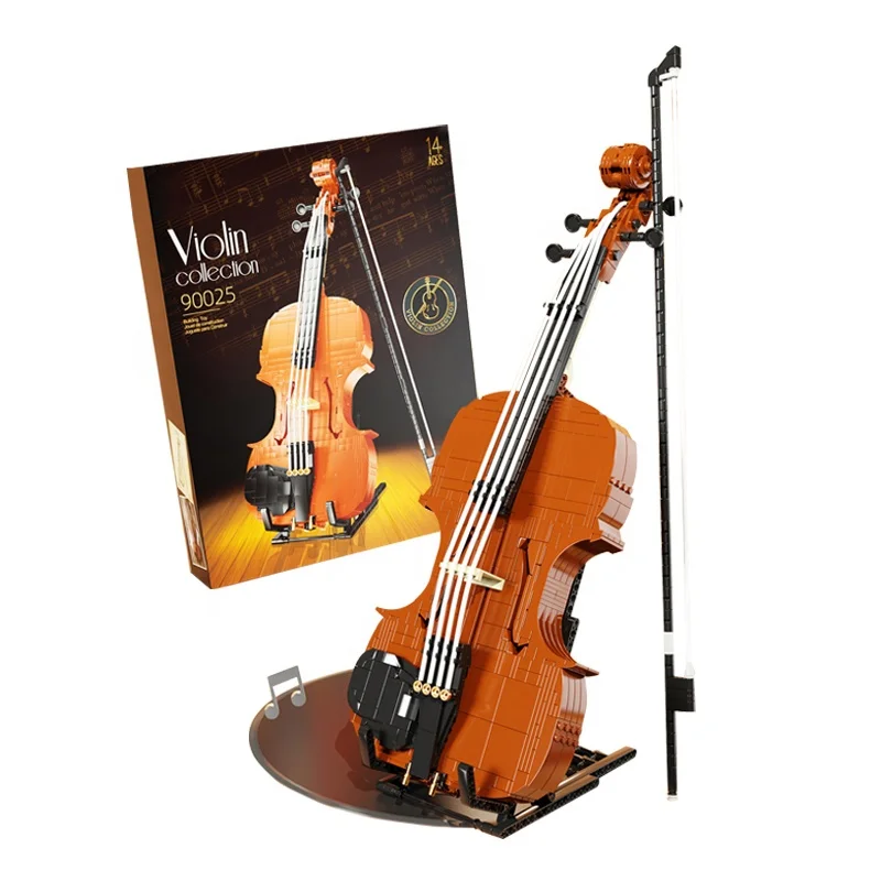 DIY Building Blocks Set Simulation Violin Models 919pcs Brick Sets Best Holiday Gift For Home Decoration Construction Compatible