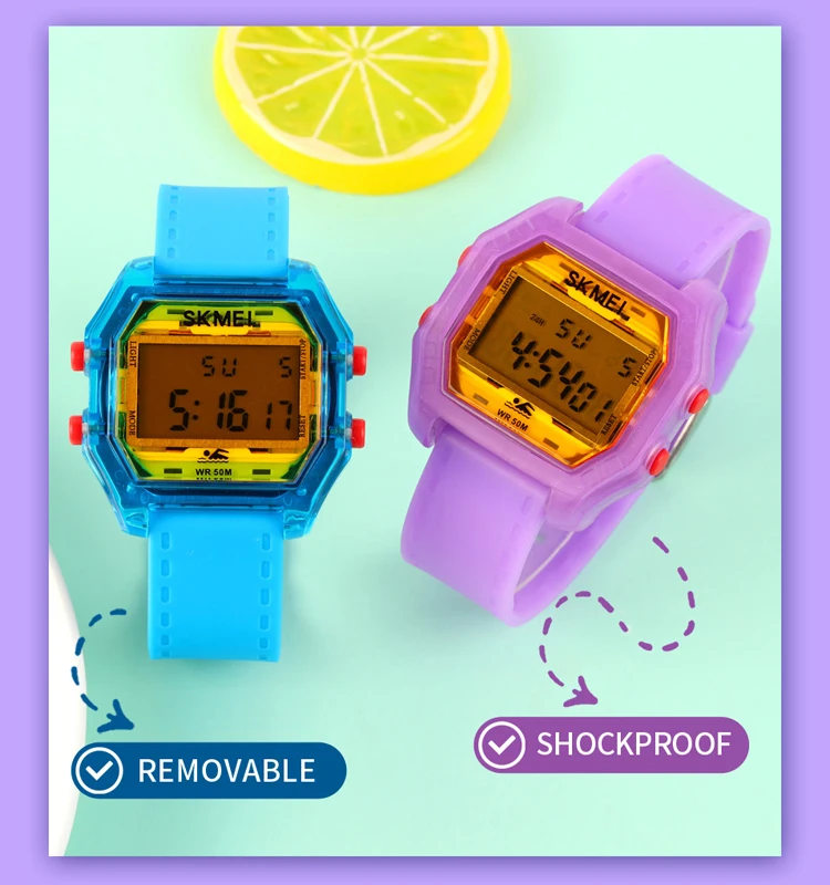 Skmei 1623 Japan Digital Watch Movement Luminous Sports Watches 50m Waterproof Men Wrist Watch Relogio Masculino kids