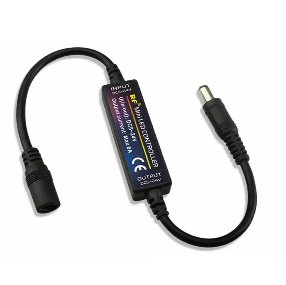 Mini Portable DC5-24V led RF 14-key single color controller 1 channel dimmer for 5050 2835 strip light