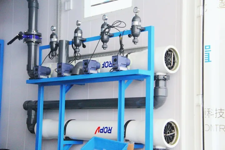 Seawater desalination plant desalination water to drinking water