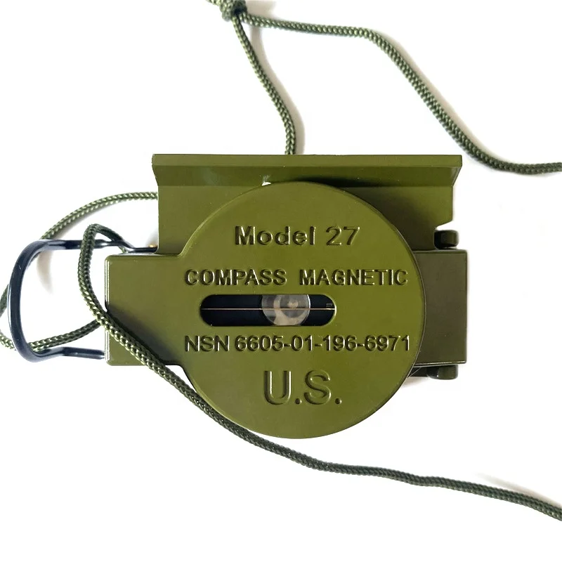 Фосфоресцентный линзный компас США оливковый тусклые точные водонепроницаемые ручные компасы с сумкой