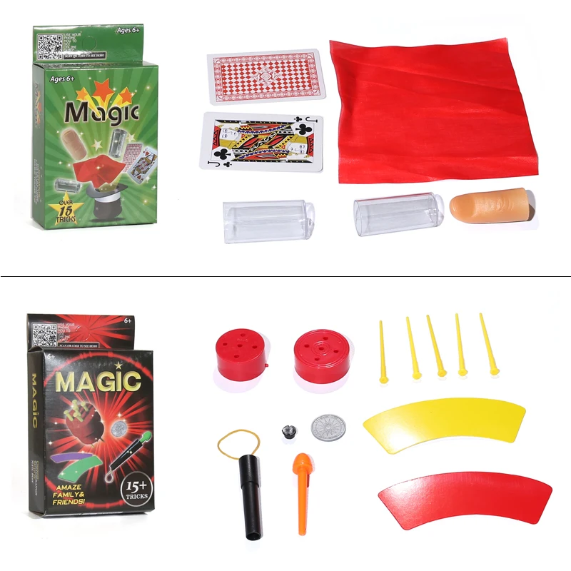 plastic toys magic set magic kit for kids toy for children including 15 classic tricks easy to play magic best gift for boy girl