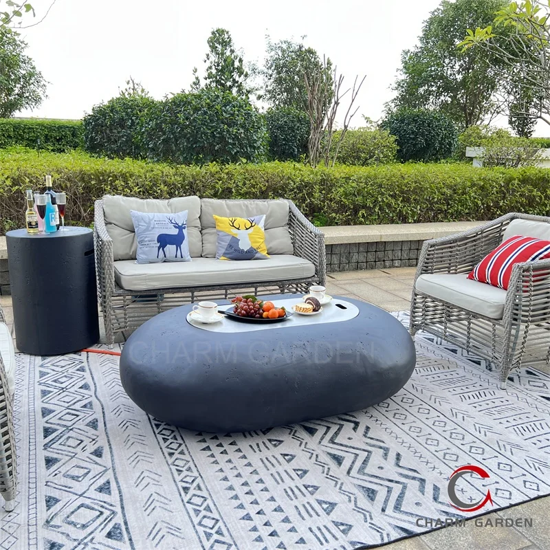 Backyard Heater Outdoor Heating Fire Pit Table Gas Fireplace