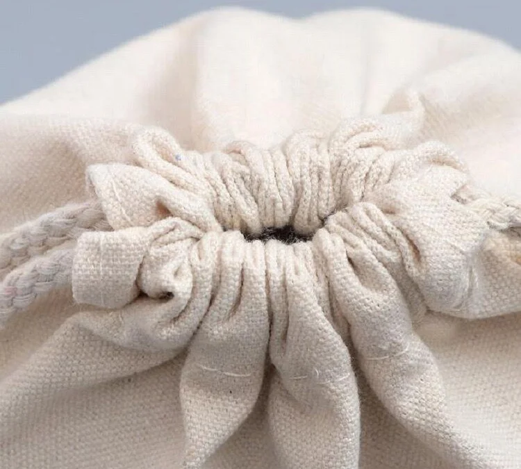 Various sizes custom cotton drawstring bag cheap wholesale manufacturer dust small canvas cotton drawstring bag with logo