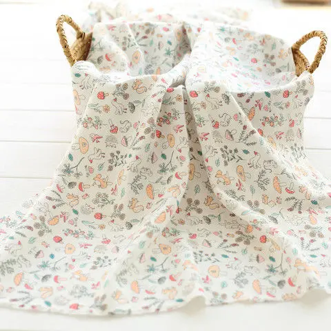 100 organic cotton  brushed  combed cotton stretch print cartoon fabric for Baby pajamas fabric