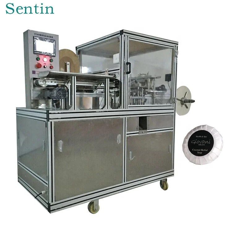 Automatic Toilet Hotel Round Pleat Soap Packaging Wrapping Machine Equipment