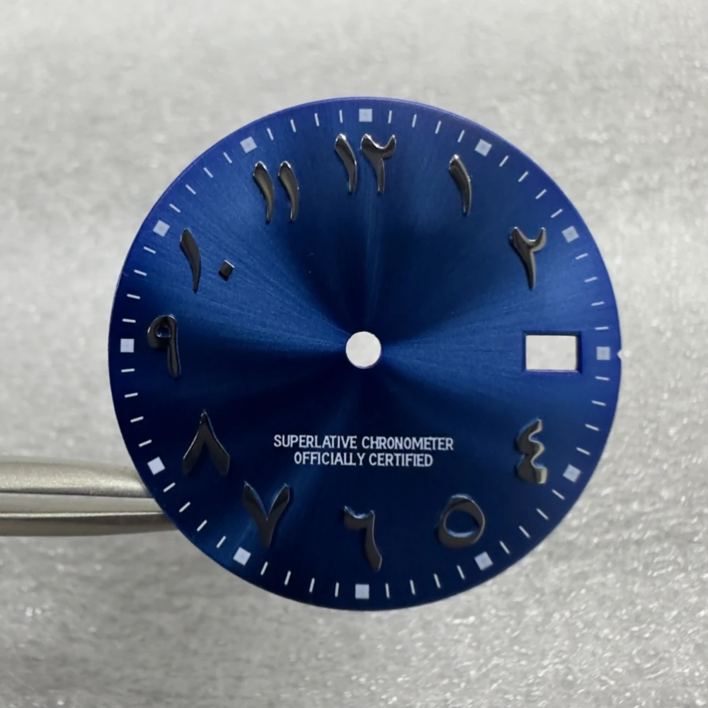 New Stock Arrival 28.5MM No Logo Arabic Numerals Dial For NH35 Automatic Movement Watch Accessories Watchmaker Repair Parts