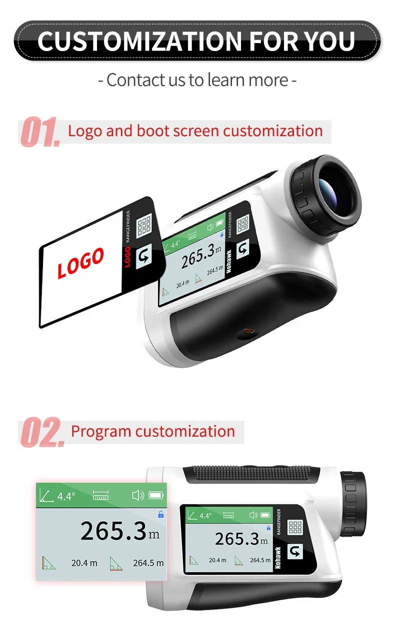Golf Rangefinder Binoculars Golf Range Finder Distance Meter OEM ODM IP54 Waterproof