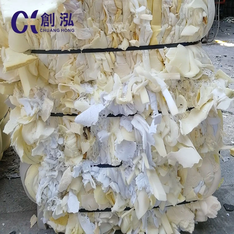 Recycling shredded scrap foam waste foam scrap