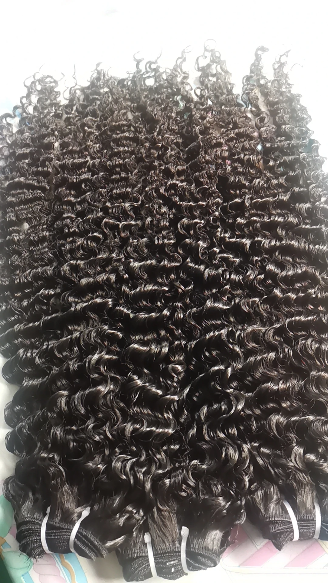 Wholesale price human Hair double drawn Human hair extensions steam curly fumi curly burmese curl