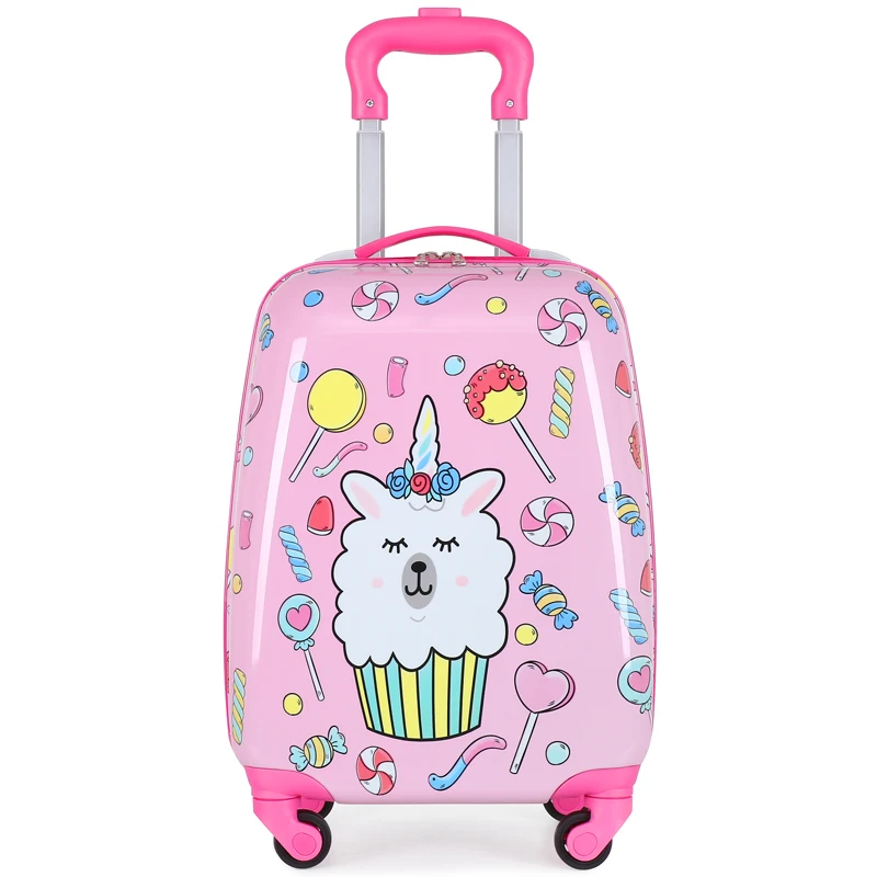 Custom Travelling kids suitcase Carry On kids luggage trolly bag hard shell kids luggage for School Travel Trip