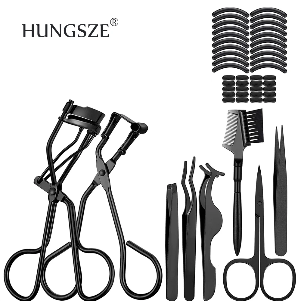 
Eye Glam Kit eyelash applicator tweezers curler scissors makeup beauty tools set private label 