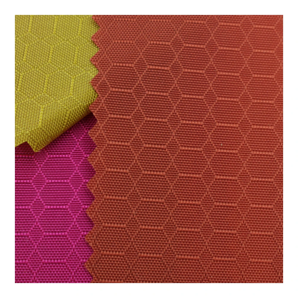 210D pure ripstop nylon fabric wtih polyurethane urethane coated for backpack bags