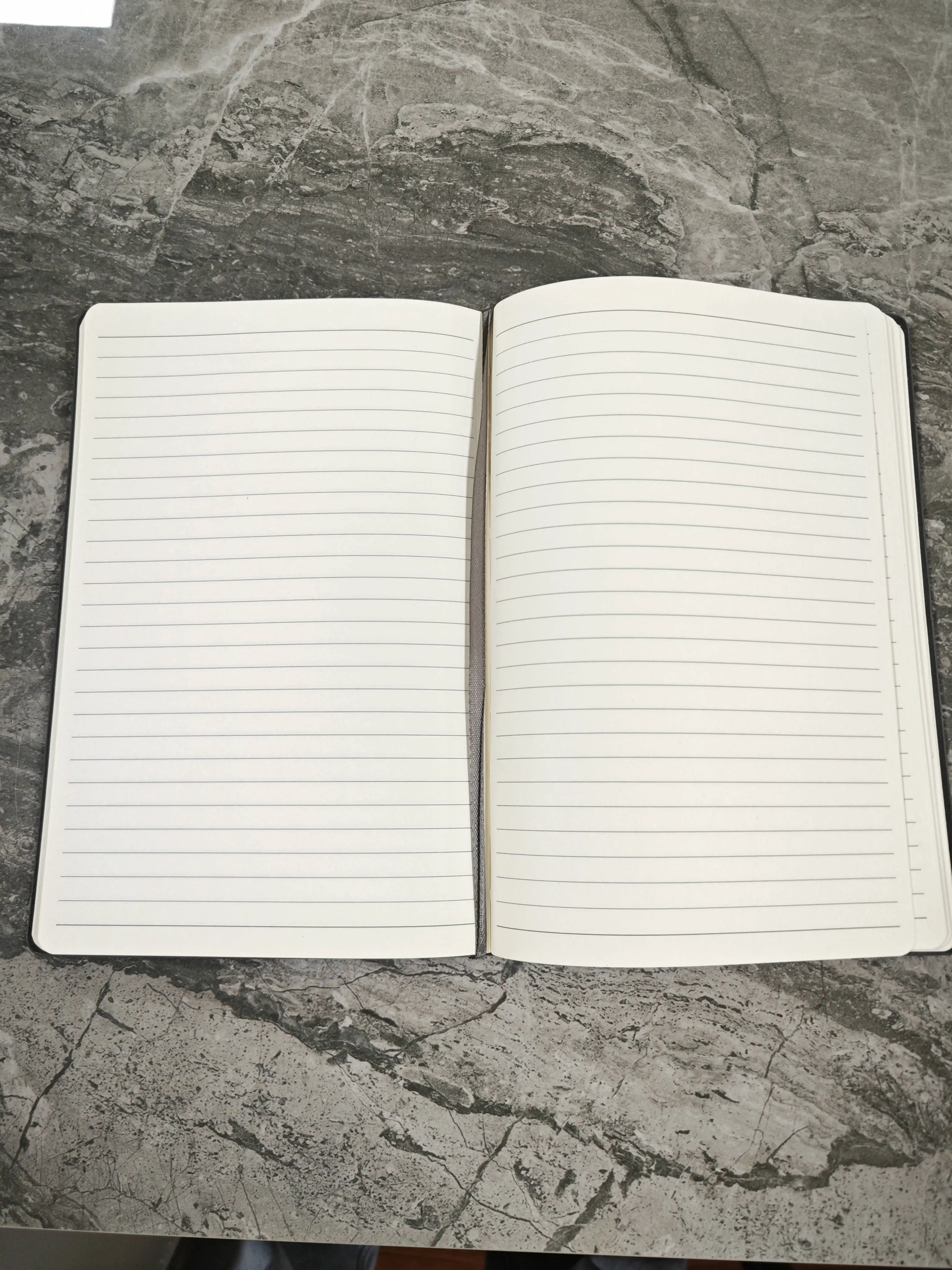 Wholesale leather bound lined journal elastic band notebook with high quality