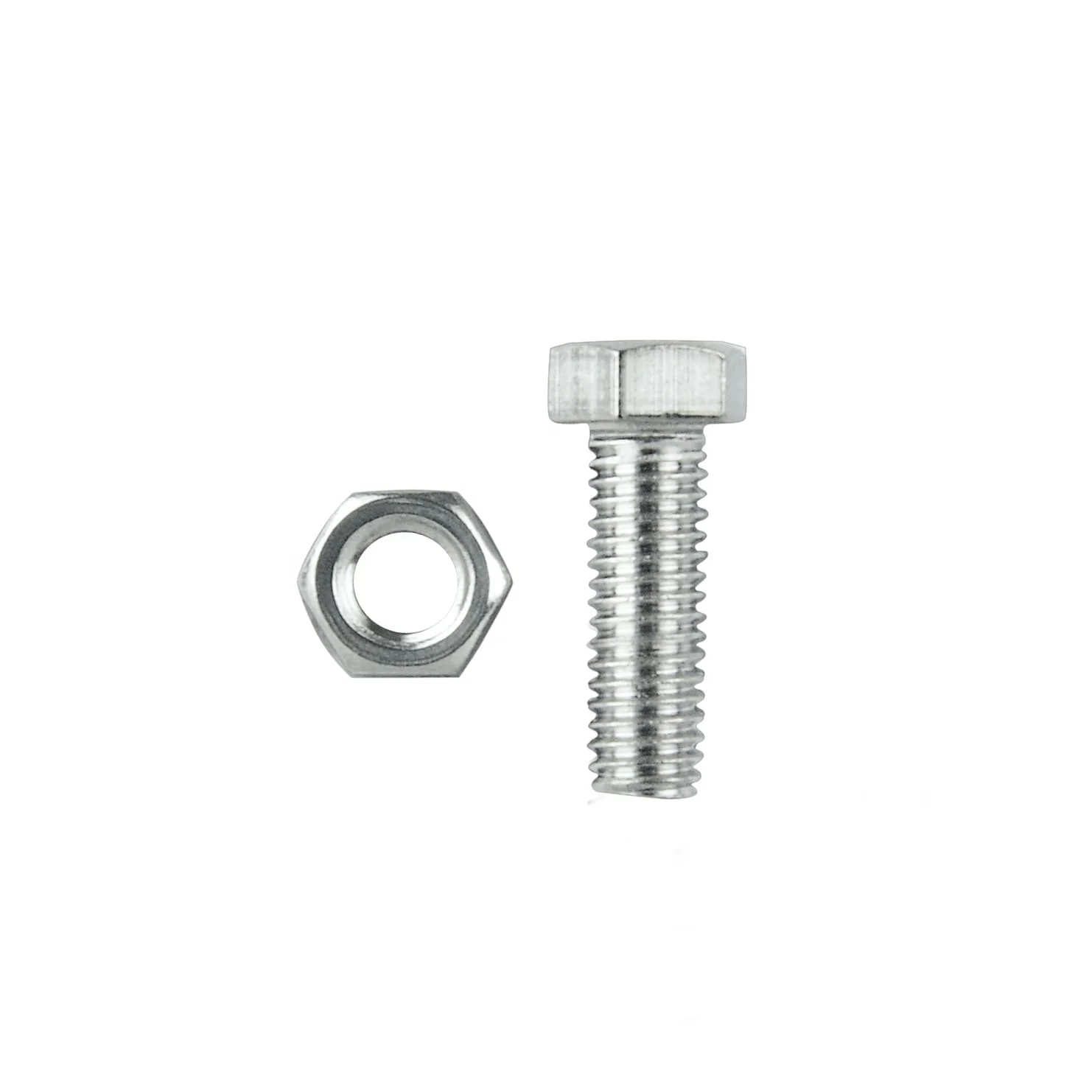 Best Quality din 933 307a great 4.8 carbon steel hex bolt and nut