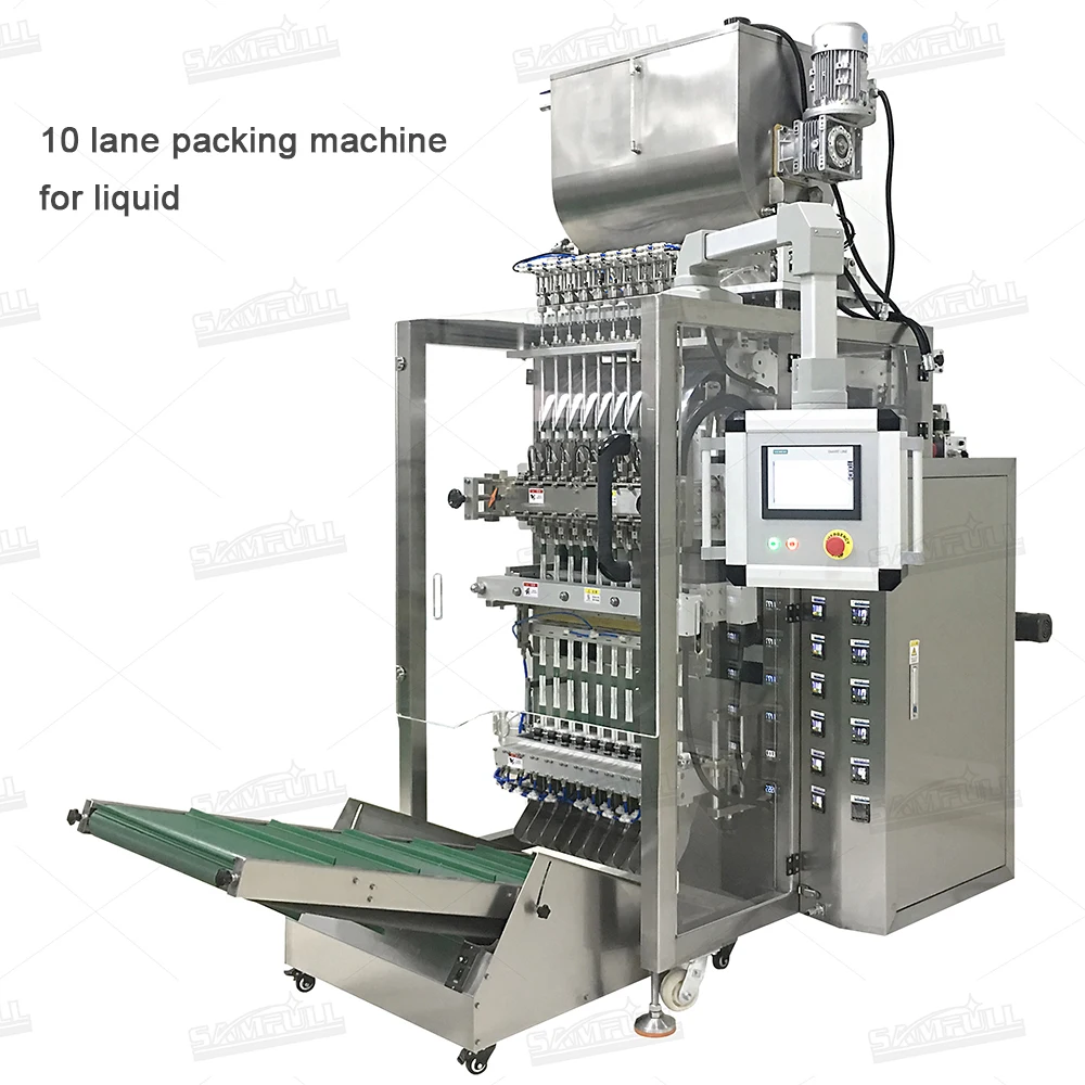 Automatic multitrack pouch liquid packing machine small sachet essential oil filling machine