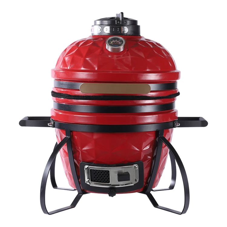 Portable Charcoal Grill Smoker Ceramic Poland Soap Stone Egg Kamado Grill Accessories Chicken Sitter dome Unit Barbecue Grill