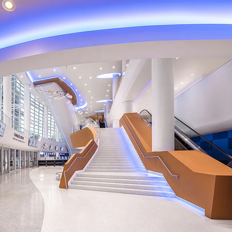 Commercial building shopping mall interior decoration customized aluminum solid panel