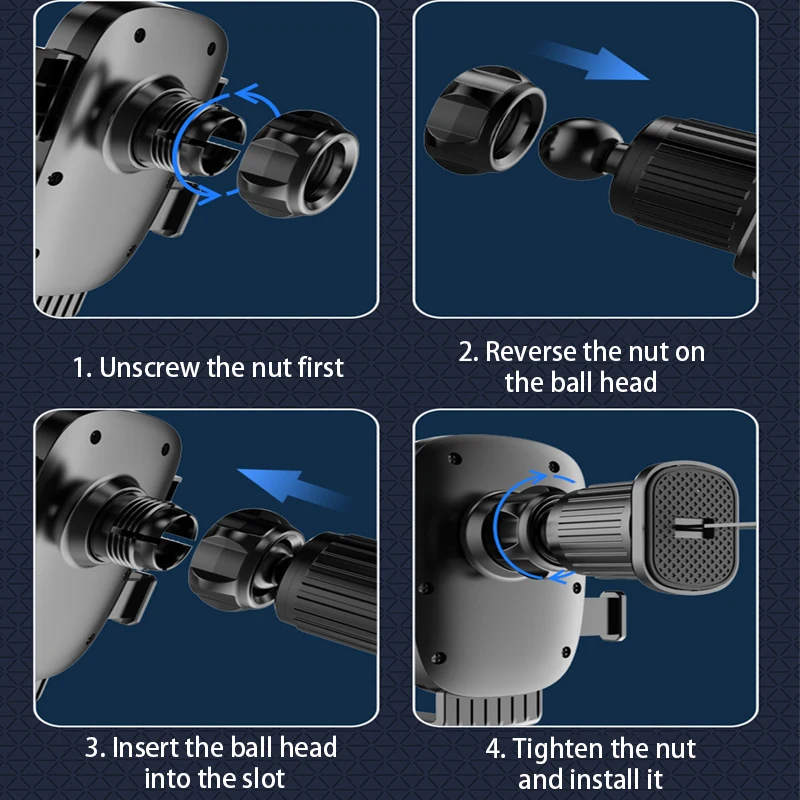 SEAMETAL Air Vent Clip for Phone Holder Car Phone Holder Bracket Accessories Universal Car Air Vent Clip Mount