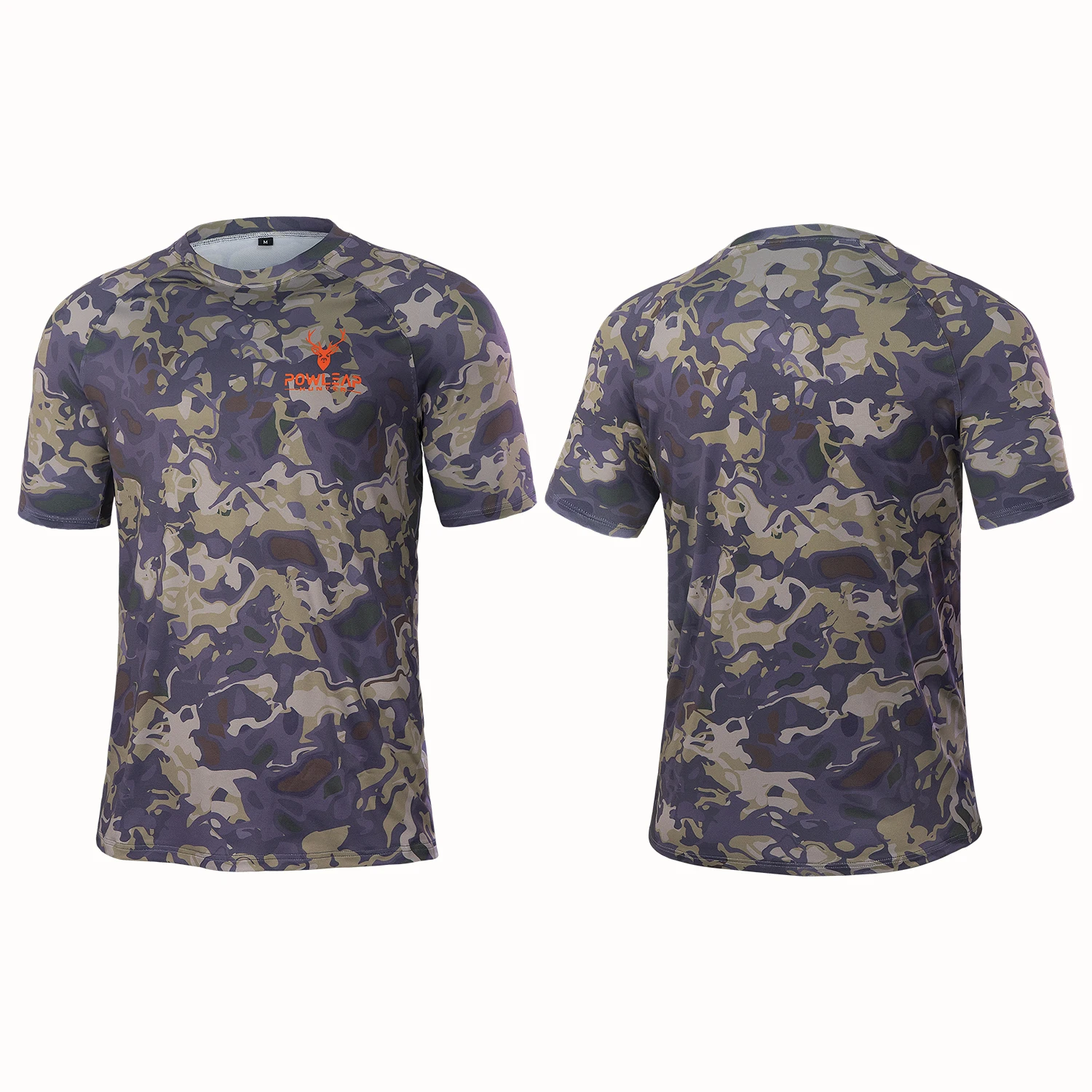 2023 Summer Men Women Stretchable Camo Hunting T Shirts High Quality Short Sleeve Hunting Clothing
