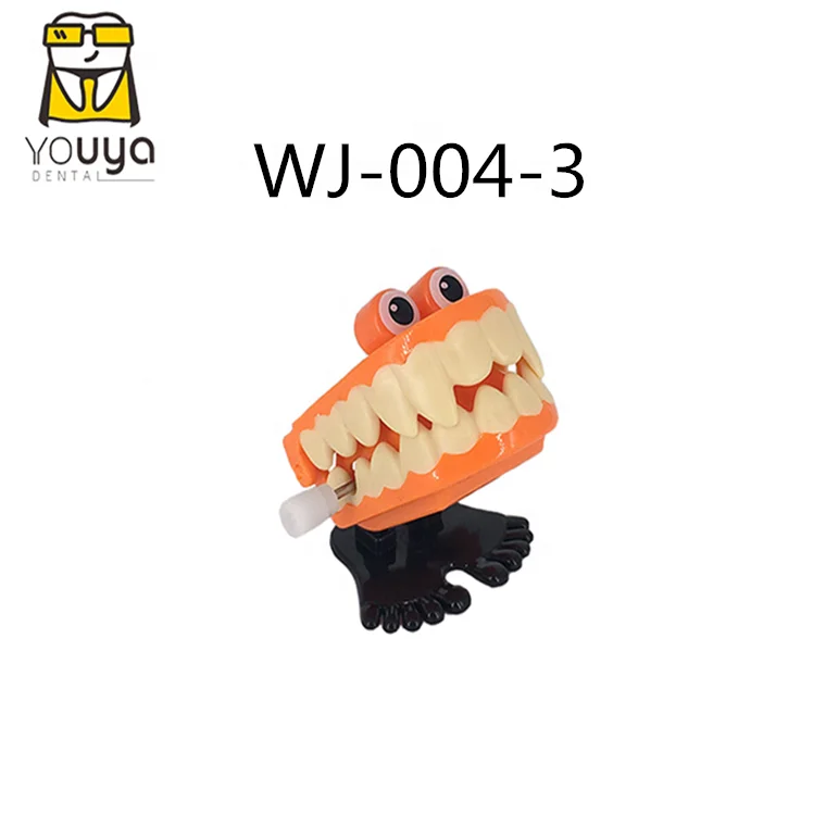 Chattering Dental Wind Up Toy Walking Teeth Practical Joke Toys