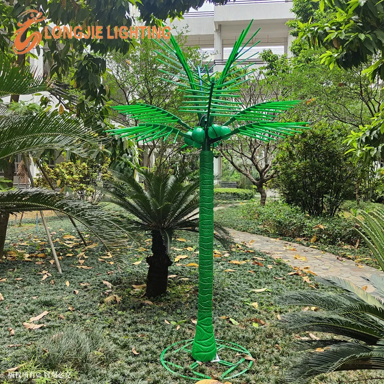 H:3m w:2m 9PCS Artificial coconut palm tree fairy garden led lights