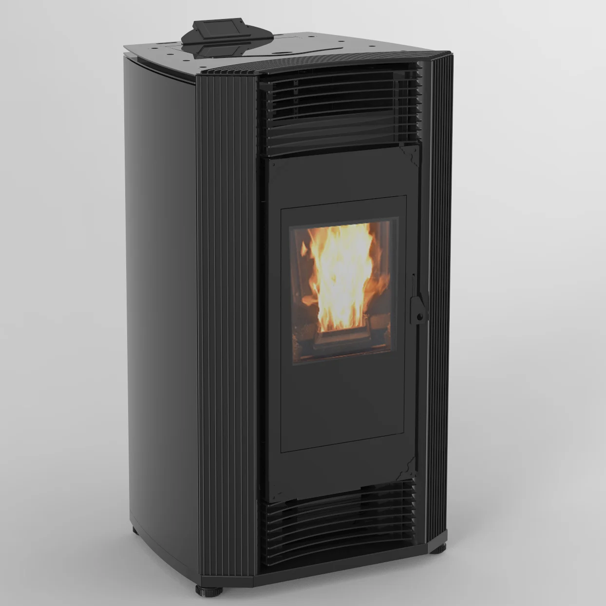 24kW Hydronic Cast Iron Water Heating Pellet Boiler Stove