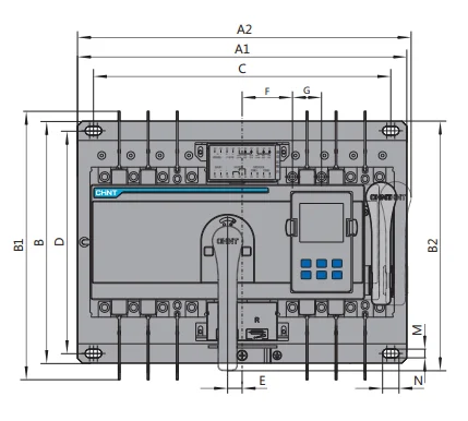 Chint автоматического включения резерва NXZB-63A 6KA AC400V 415V 10A ~