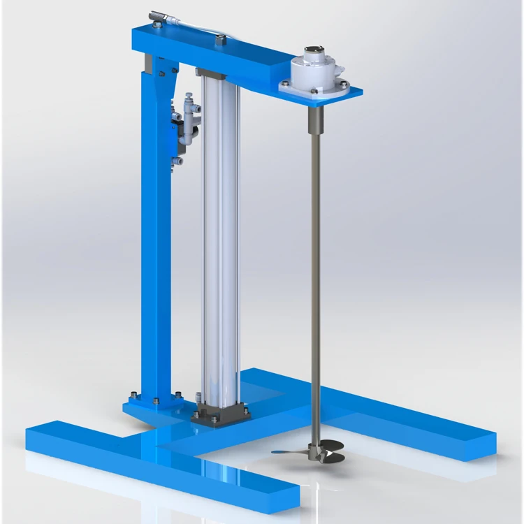 HXUD Fixed Frame Lift Air Mixer Air Agitator Pneumatic Stirrer for Paint,Chemical,Food,