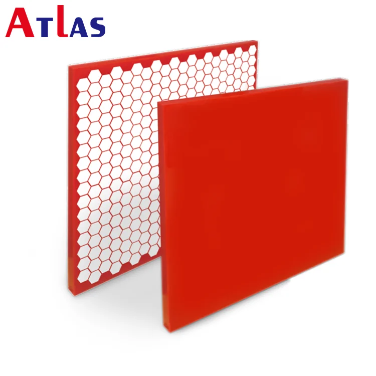 Polyurethane ceramic liner ceramic tile polyurethane brick high abrasive and impact resistant wear liner
