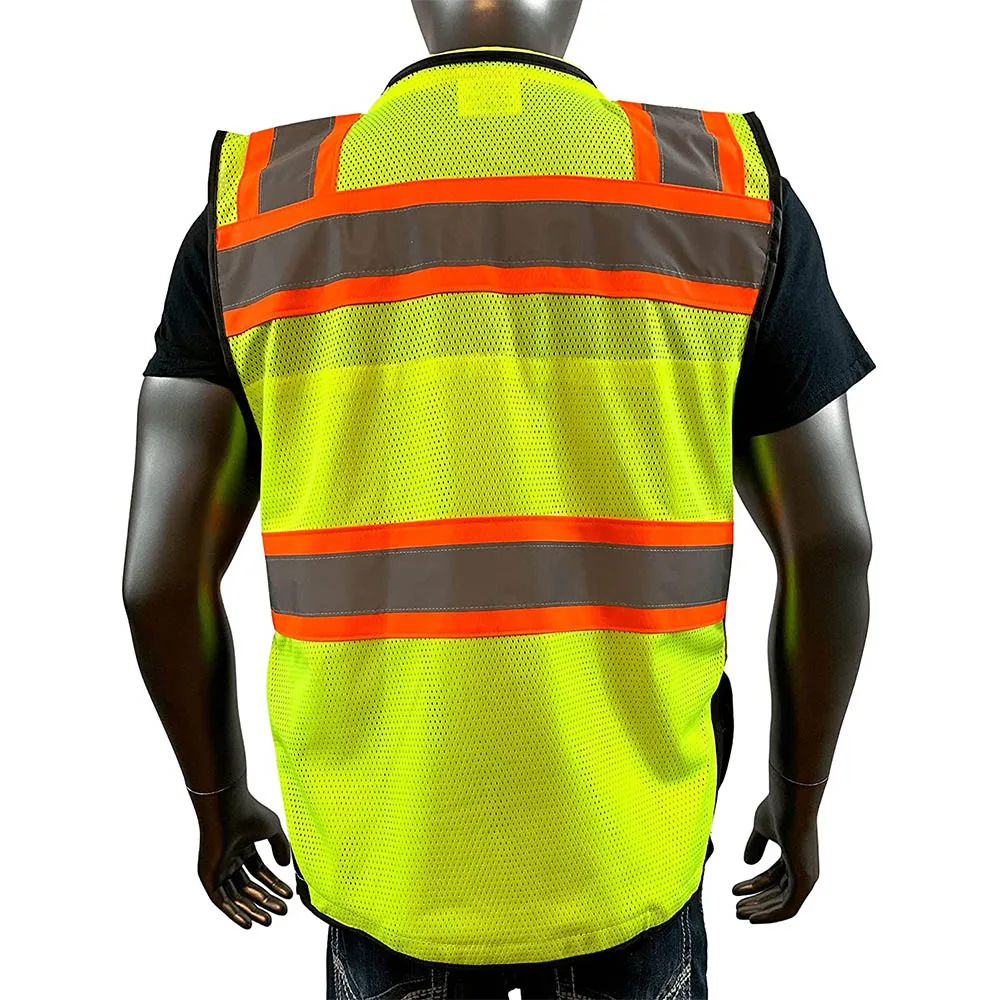 Wholesale Hs Code safety vest Customized Public 2horizontal stripes for security