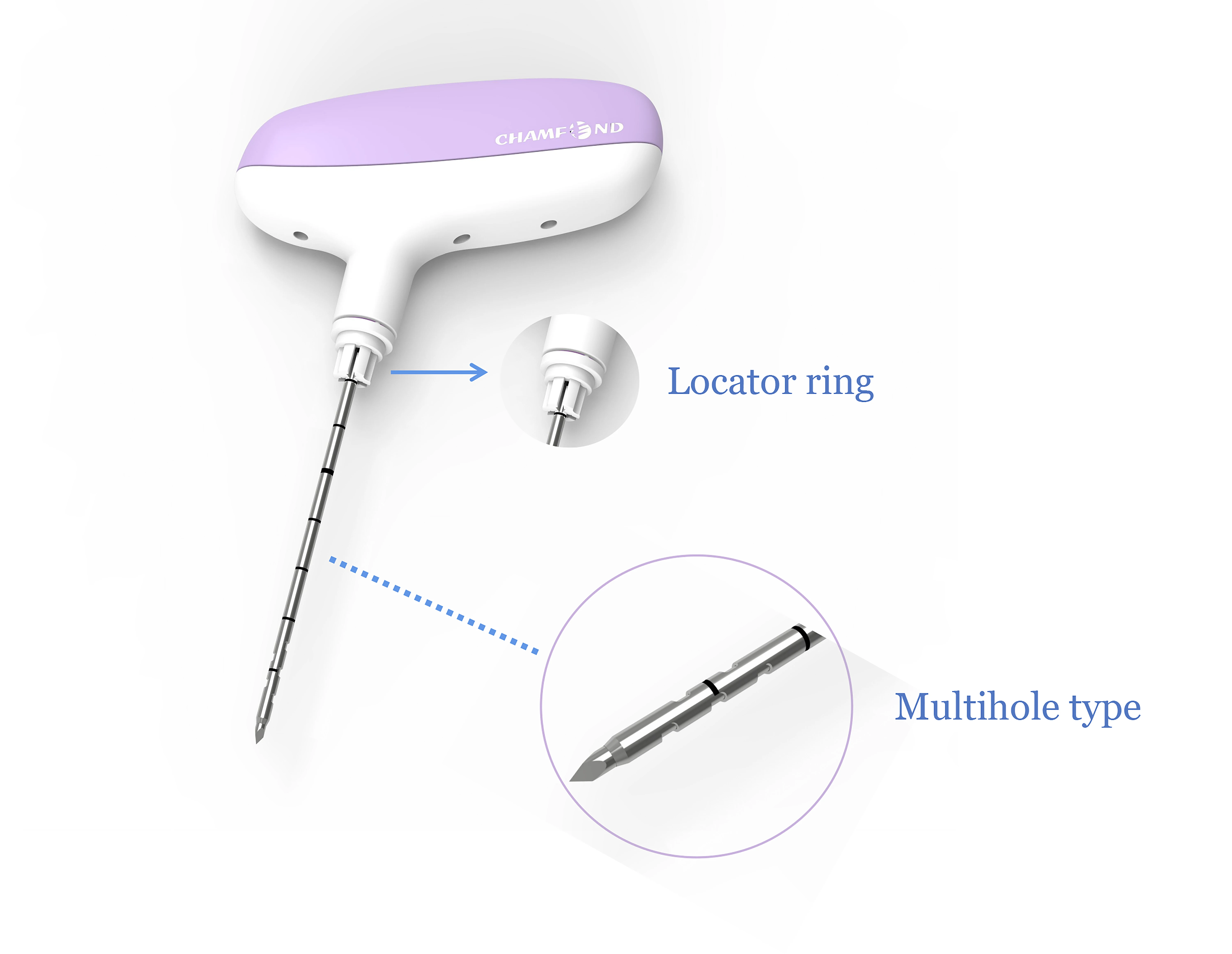 Disposable Smooth surface Anti-turning handle Medical Bone Marrow Aspiration Biopsy Needle
